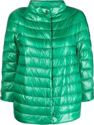 Three-Quarter Length Sleeves Puffer Jacket