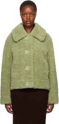 Green Melina Faux-Shearling Jacket