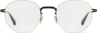 Wataru Gold/dark Brown Glasses