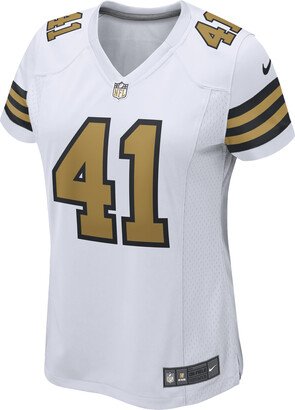 Women's NFL New Orleans Saints (Alvin Kamara) Game Football Jersey in White