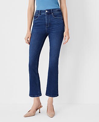 High Rise Boot Crop Jeans in Dark Wash