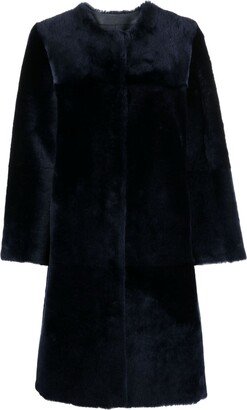 Reversible Leather Shearling Coat
