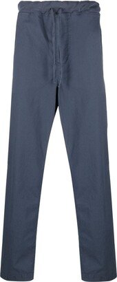 Straight-Leg Drawstring Trousers-AJ