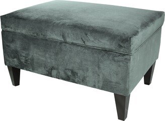 MJL Furniture Brooklyn Upholstered Mystere Square-leg Storage Ottoman