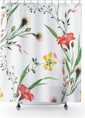 Floral Vine Shower Curtain