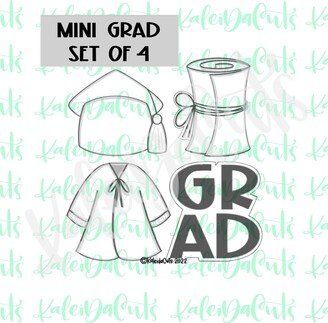 Mini Grad Set Of 4 Cookie Cutters