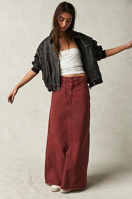 Come As You Are Denim Maxi Skirt by at Free People