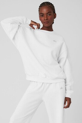 Accolade Crewneck Neck Pullover Top in White, Size: 2XS