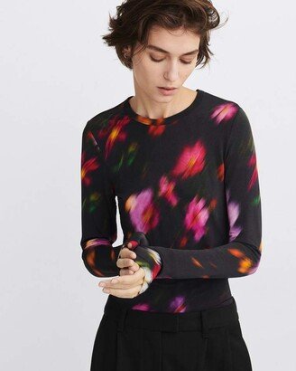 Sabeen Floral Long Sleeve Jersey T-Shirt