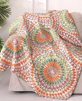 Mirage Medallion Quilted Throw, 50 x 60