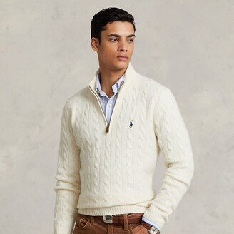 Cable-Knit Wool-Cashmere Sweater-AD