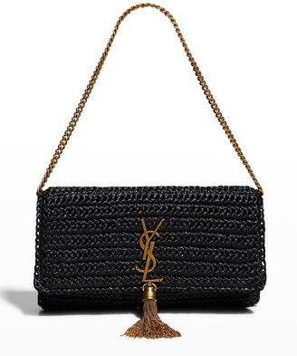 Kate 99 Raffia Tassel Shoulder Bag