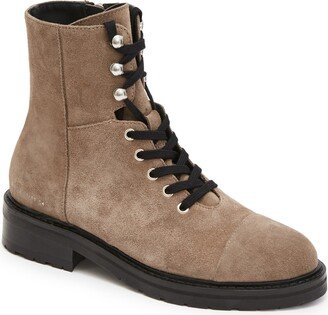 Dusty Cap Toe Lug Sole Combat Boot