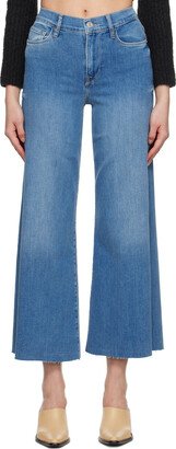 Blue Le Palazzo Crop Jeans