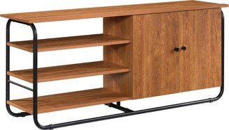 Union Plain Credenza TV Stand for TVs up to 65 Prairie Cherry