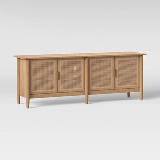 Hearth & Hand w/Magnolia Furniture Wood & Cane Media Console - Hearth & Hand™ with Magnolia