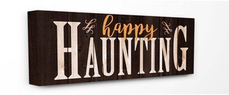 Happy Haunting Spooky Typography Canvas Wall Art, 10 x 24