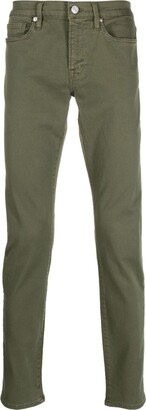 Slim-Cut Leg Trousers-AJ