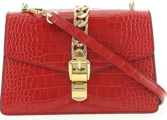 Logo Detailed Chain-Link Crossbody Bag-AA