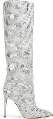 Holly crystal-embellished 105mm knee boots