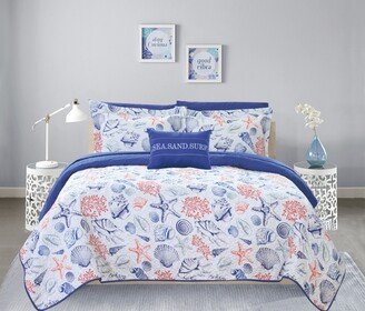 Moselle 8 Piece Queen Bed in a Bag Quilt Set