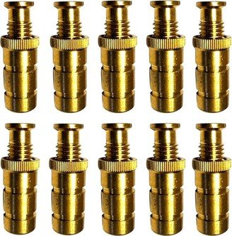 Wood Grip Brass Pool Cover Anchors for Concrete & Pavers - 10 Pieces
