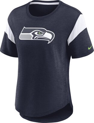 Women's Fashion Prime Logo (NFL Seattle Seahawks) T-Shirt in Blue