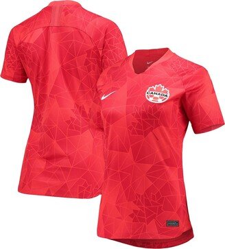 Women's Red Canada Women's National Team Home Replica Jersey