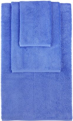 Blue Solid Three-Piece Towel Set