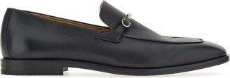 Gancini-plaque leather loafers