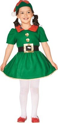 Northlight 28 Green and Red Girl's Elf Christmas Costume - 6-8 Years