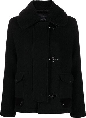 Faux-fur collar jacket