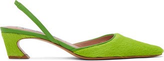 Green Slingback Heels