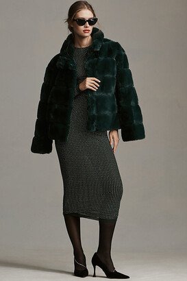 Quilted Faux Fur Jacket-AA