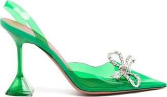 Rosie Glass 95mm slingback pumps