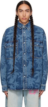 Blue Palmity Denim Shirt