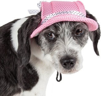 'Sea Spot Sun' UV Protectant Adjustable Fashion Mesh Brimmed Dog Hat Cap