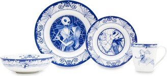 Ukonic Disney The Nightmare Before Christmas Jack and Sally 8-Piece Dinnerware Set