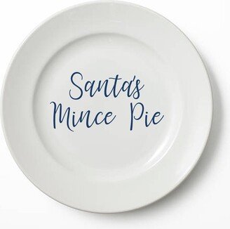 Santa's Mince Pie - Vinyl Sticker Decal Label For Plate, Bowl, Tray. Gift, Celebrate, Party, Father Christmas, Christmas Eve