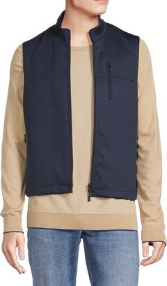 Merino Wool Knit Zip Up Vest