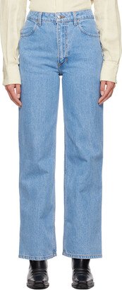 Blue Wide Leg Jeans-AC