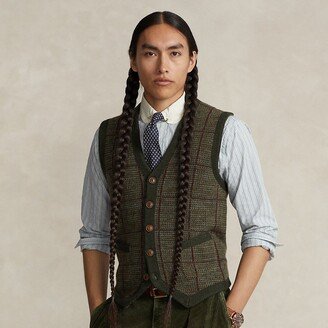 Windowpane Wool Sweater Vest