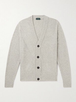 Cotton-Blend Bouclé Cardigan