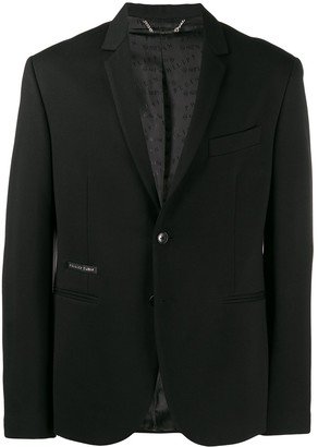 Skull logo blazer