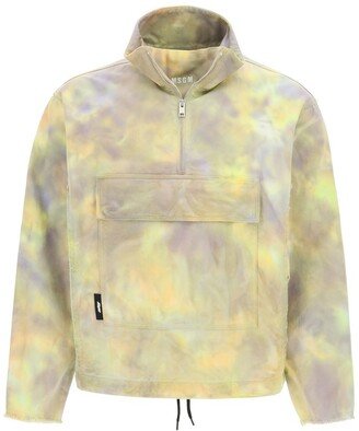 Half-Zip Tie-Dye Sweatshirt