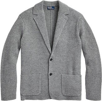 Wool-Blend Two-Button Blazer