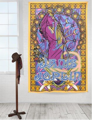 Handmade 100% Cotton Janis Joplin Hippie Bohemian Tapestry Tablecloth Throw Beach Sheet Dorm Decor Twin 60x90