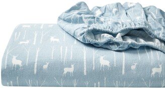 Birch Forest Cotton Flannel 4-Piece Full Sheet Set
