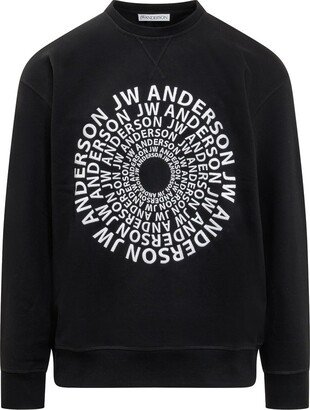 Logo Print Crewneck Sweatshirt-AA