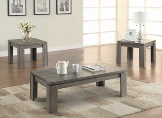 3-piece Occasional Table Set Weathered Grey 701686